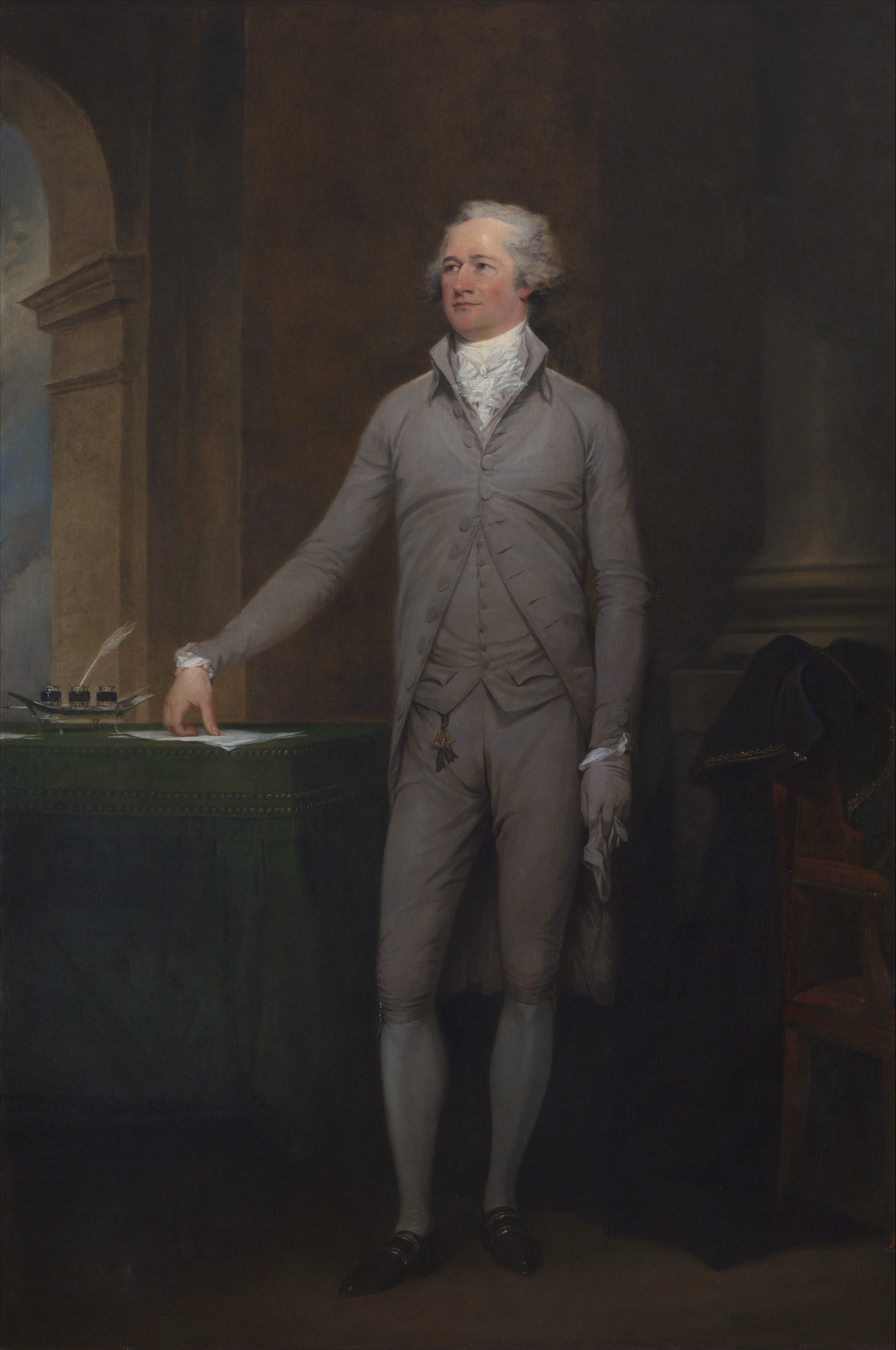 Alexander Hamilton portrait in The Metropolitan Museum of Art